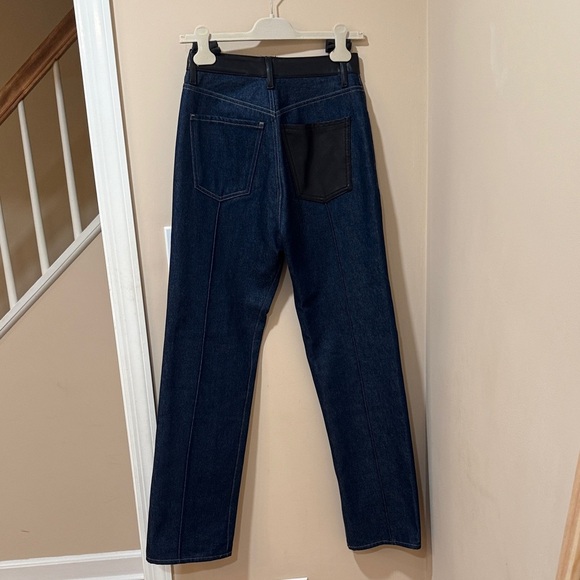 Goldsign Dark Indigo and Black Straight Jeans Size 27 - Picture 5 of 6